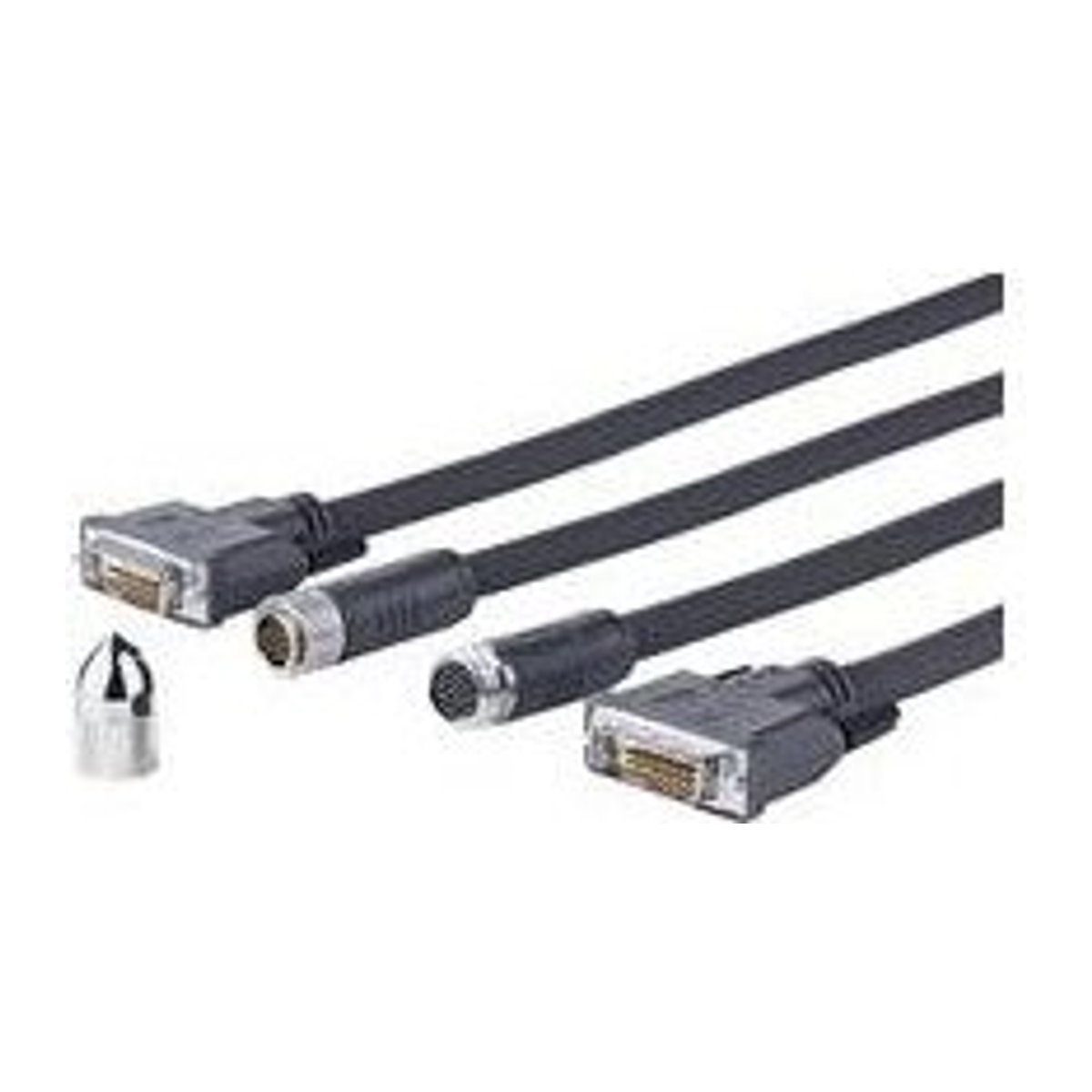 VivoLink Pro Cross Wall DVI-Kabel DVI-D (M) zu DVI-D (M) Schwarz 7,5m mit Daumenschrauben - Bild 1