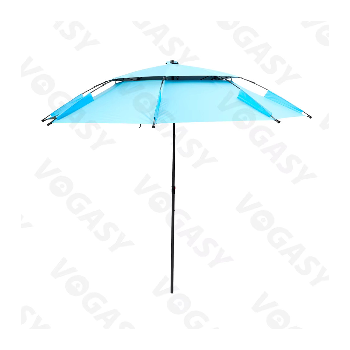 VOGASY Wasserdichter Sonnenschirm mit UV-Schutz für Strand, Camping und Angeln - Bild 2