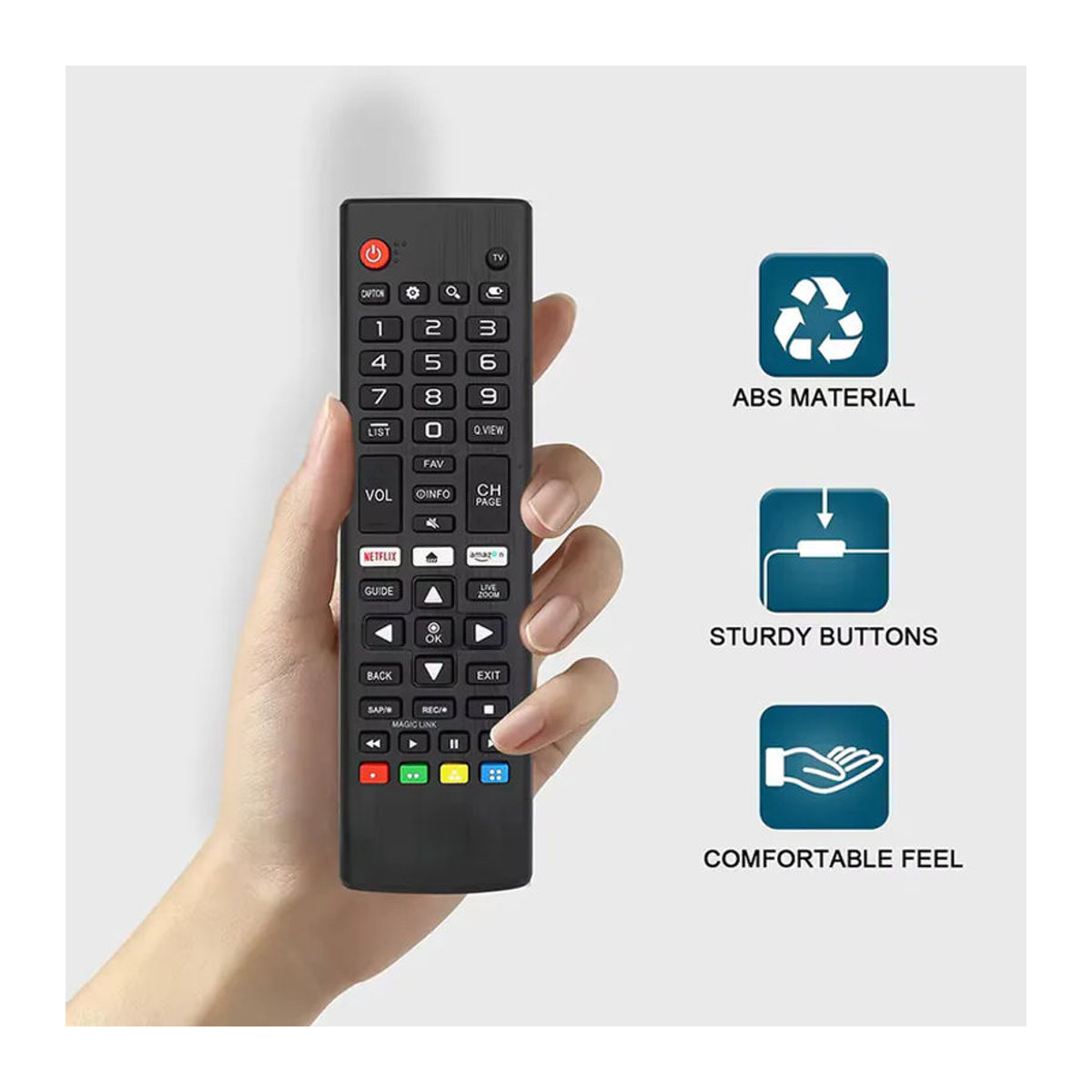 VORTNGLE Ersatzfernbedienung AKB75375604 für Smart TV in Schwarz - Bild 7