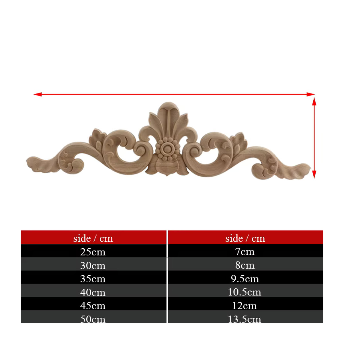 VZLX Spiegelrahmen aus natürlichem Blumenholz mit antiker Holzschnitzerei und floralem Design in Beige - Bild 2