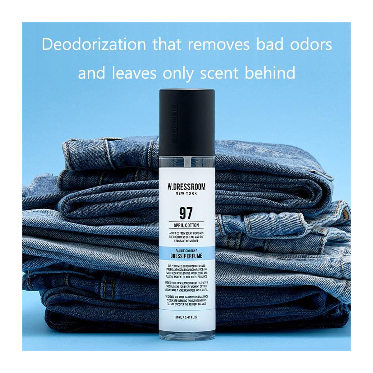 W.DRESROOM Dress&Living Hypoallergenes und antibakterielles Parfüm in Weiß mit BTS-Pick, 160 ml und 80 ml - Bild 3