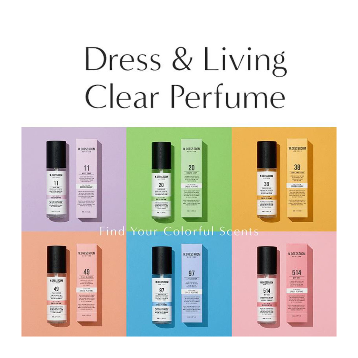 W.DRESROOM Dress&Living Hypoallergenes und antibakterielles Parfüm in Weiß mit BTS-Pick, 160 ml und 80 ml - Bild 8