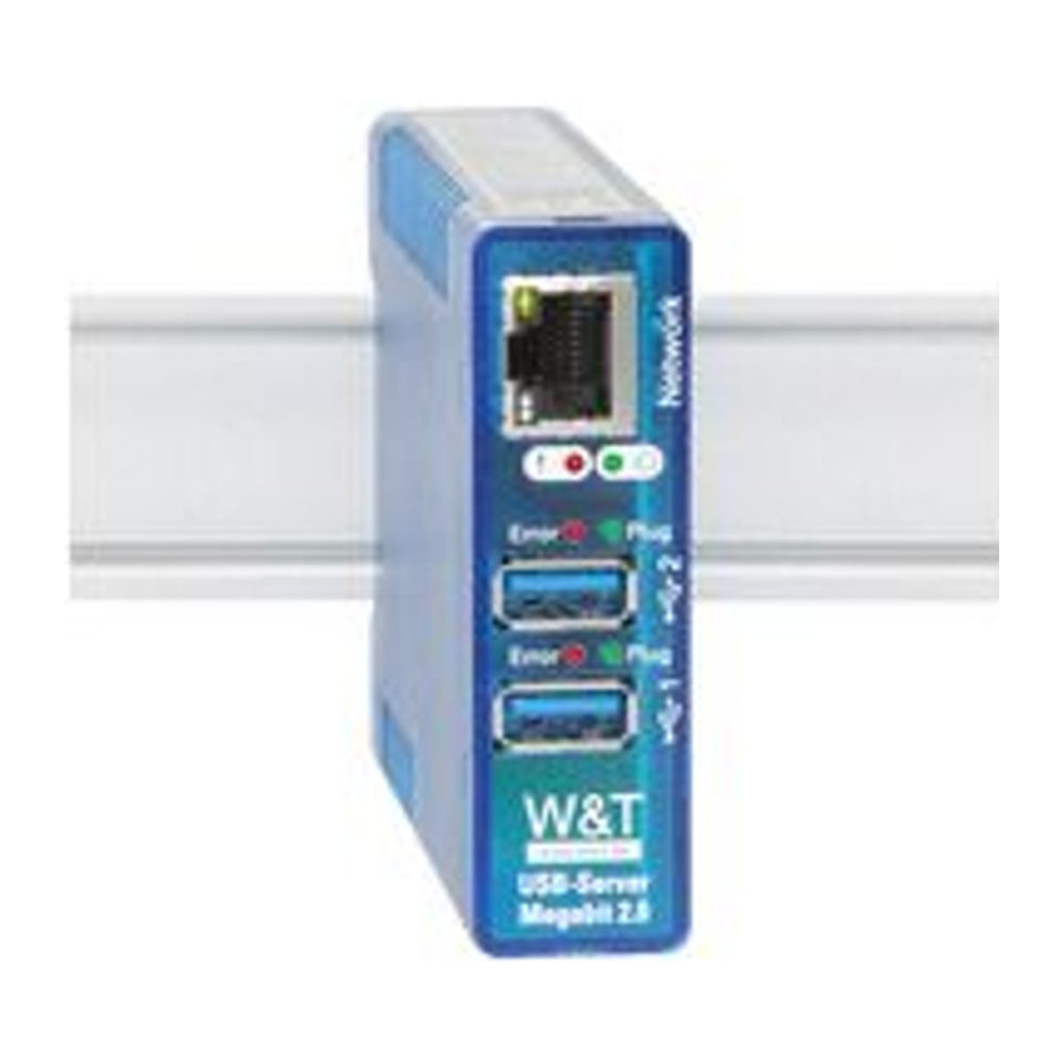 W&T USB-Server Megabit 2.0 mit 2 unabhängigen USB-Ports und TCP/IP-Unterstützung - Bild 1
