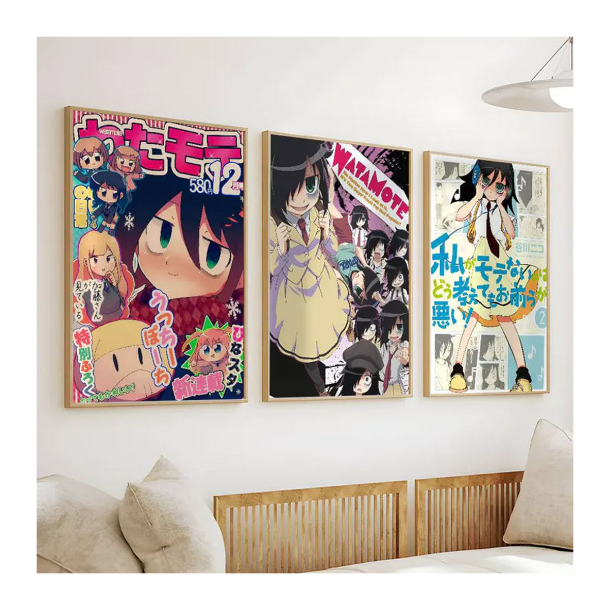 W-Watamote T-Tomoko Anime Poster als selbstklebender wasserfester Wandaufkleber aus Papier in Mehrfarbig - Bild 5