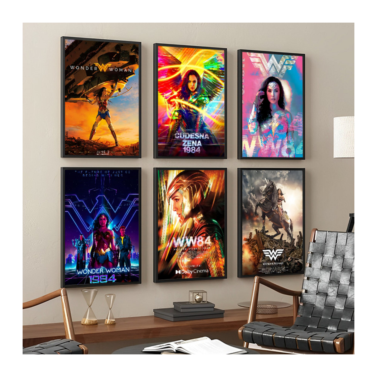 W-Wunder Frau DIY Wandposter Aesthetic Wanddekoration mehrfarbig - Bild 1