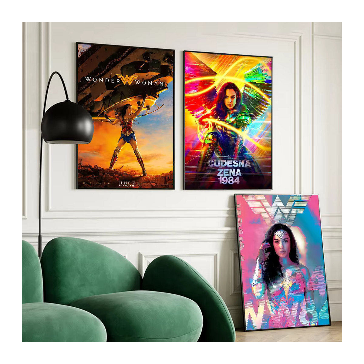 W-Wunder Frau DIY Wandposter Aesthetic Wanddekoration mehrfarbig - Bild 3