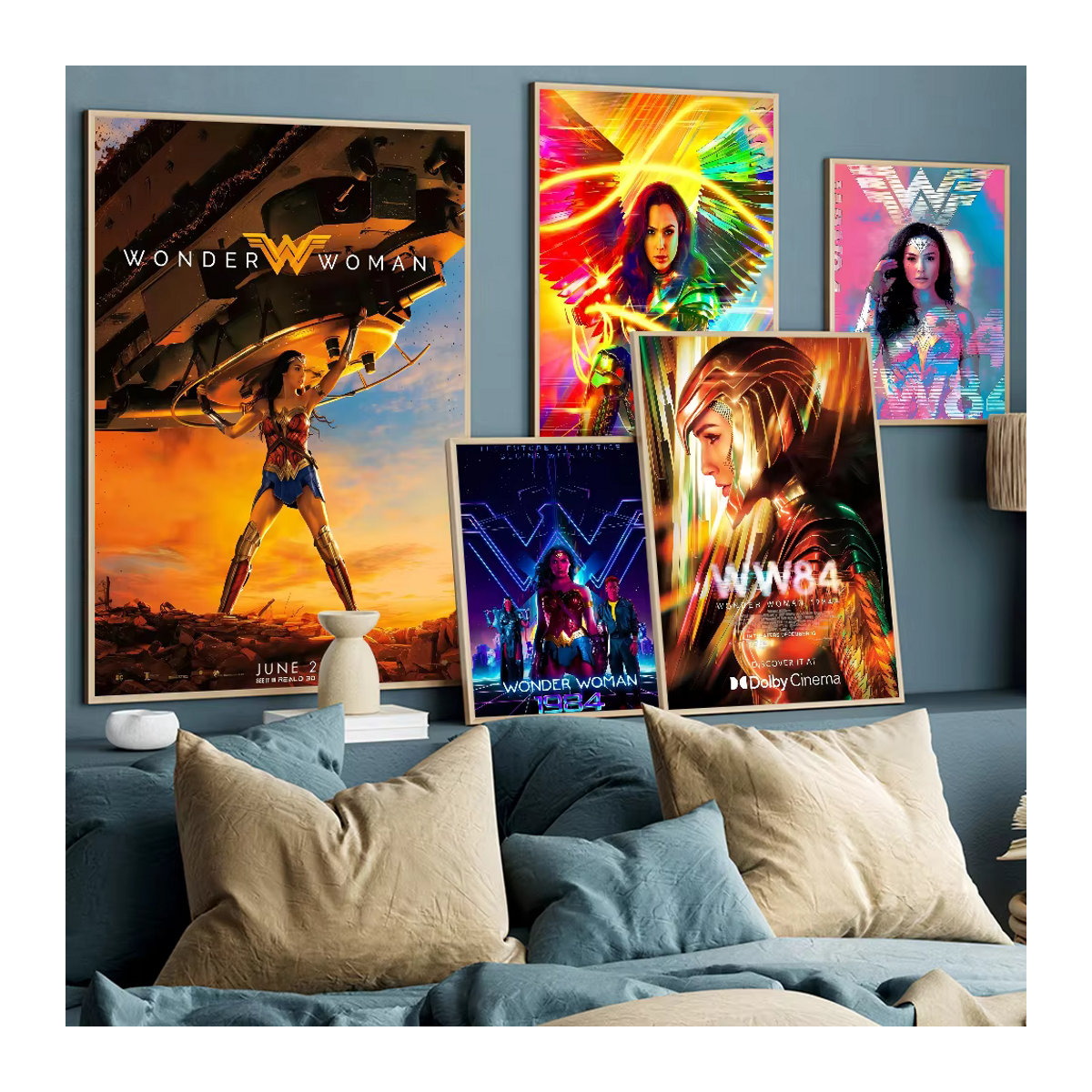 W-Wunder Frau DIY Wandposter Aesthetic Wanddekoration mehrfarbig - Bild 5