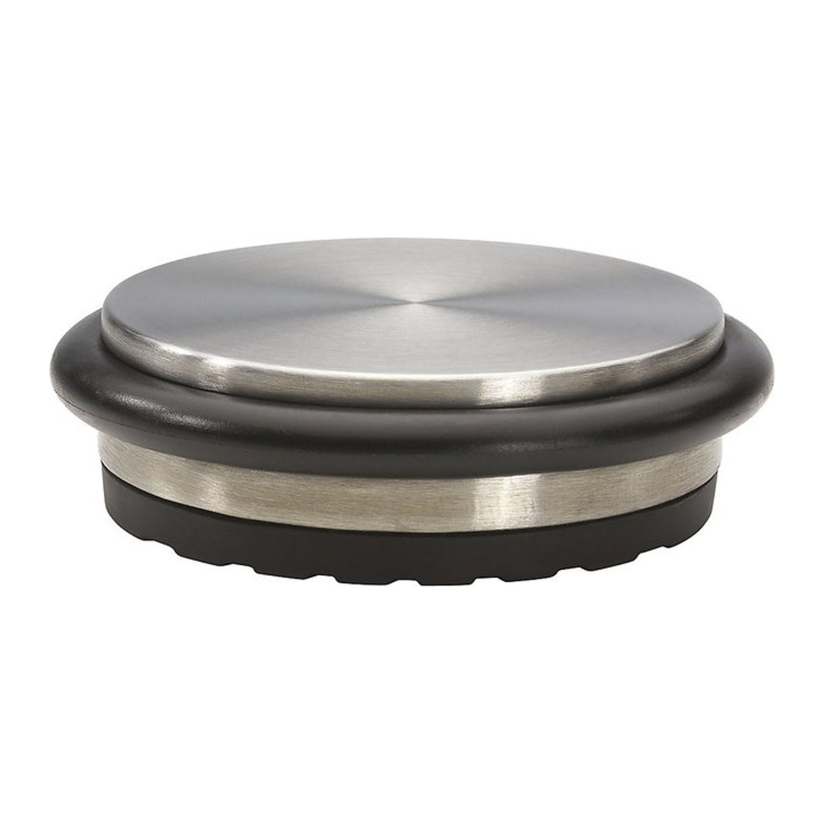 Wagner Bodemdeurstopper BIG DISK aus Stahl in edelstahlsilber/schwarz, Durchmesser: 100 mm, Höhe: 30 mm - Bild 4