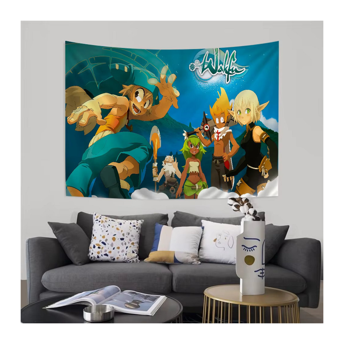 Wakfu Rutschfeste Bodenmatte Mehrfarbig für Wohnzimmer, Waschküche und Balkon - Bild 4