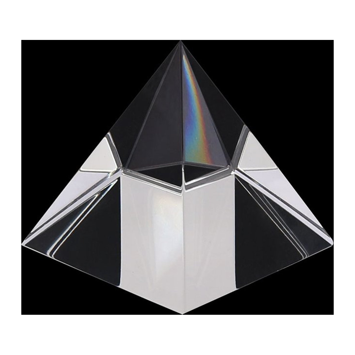 WALLY SKY Kristallpyramide aus optischem Glas, rechteckiges Prisma in Transparent, Seitenlänge: 40 mm - Bild 1