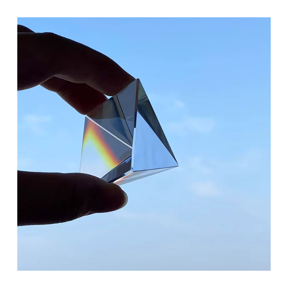 WALLY SKY Kristallpyramide aus optischem Glas, rechteckiges Prisma in Transparent, Seitenlänge: 40 mm - Bild 4