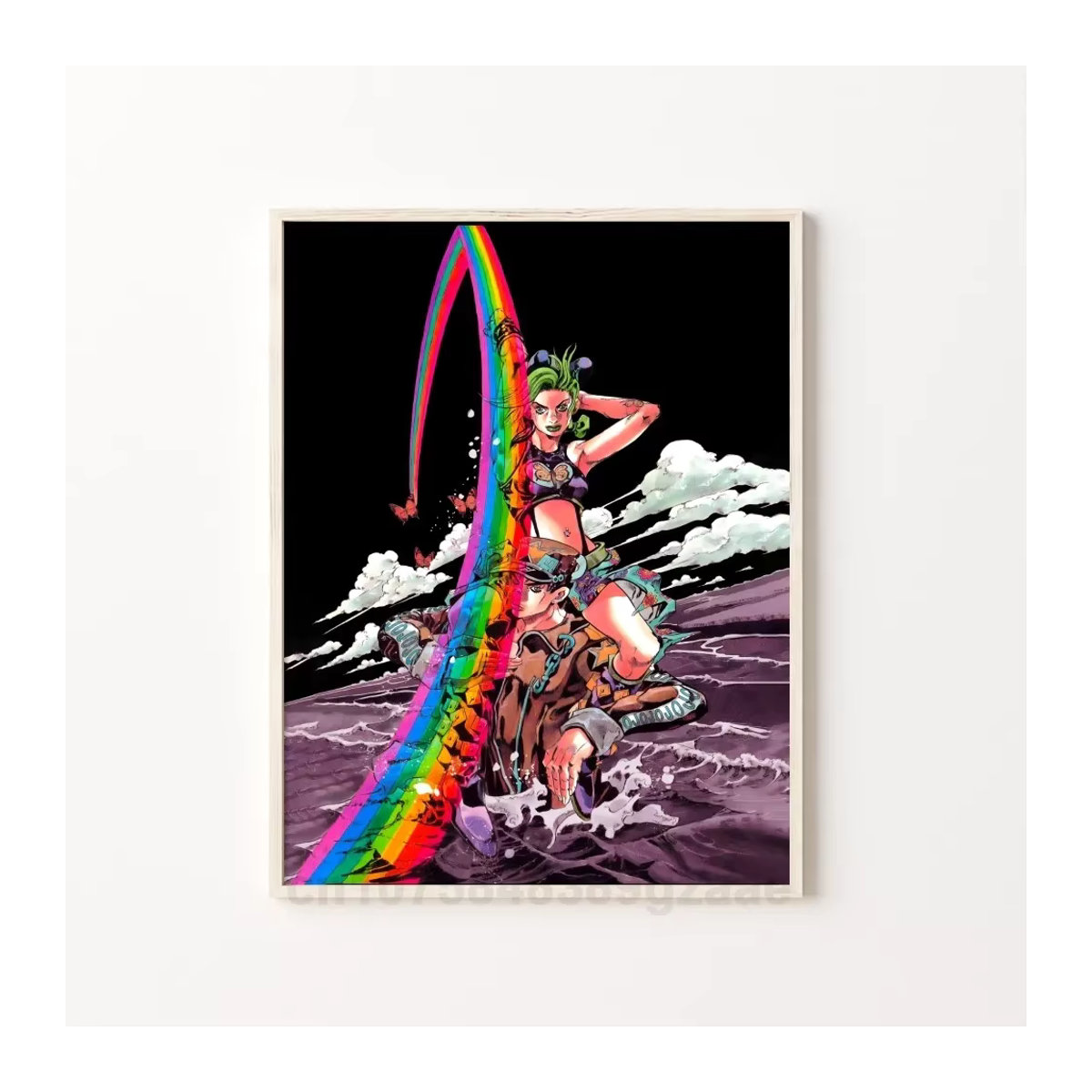 Wandaufkleber Anime JoJos Bizarre Adventure Motiv in Multicolor, selbstklebend und wasserfest aus Papier zur Dekoration von Zimmern, Bars oder Cafés - Bild 6
