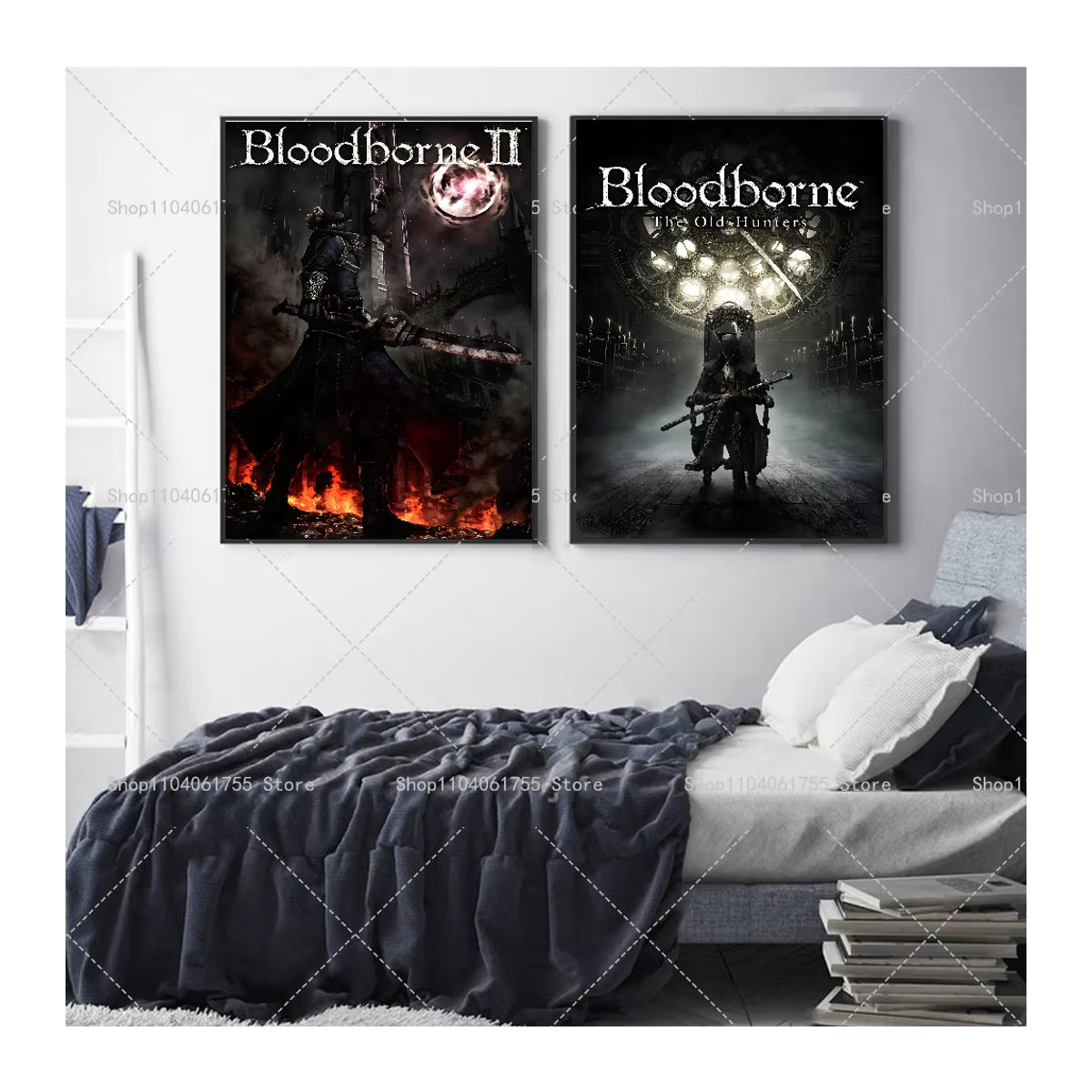 Wandaufkleber Blut Berge Klassisches Spiel Plakat Selbstklebend Wasserdichtes Papier für Kaffeehaus Bar und Zimmer Wanddekoration - Bild 3