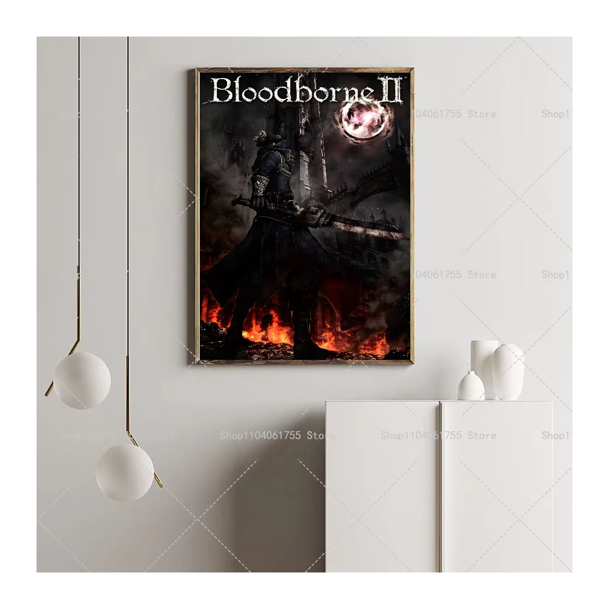 Wandaufkleber Blut Berge Klassisches Spiel Plakat Selbstklebend Wasserdichtes Papier für Kaffeehaus Bar und Zimmer Wanddekoration - Bild 4