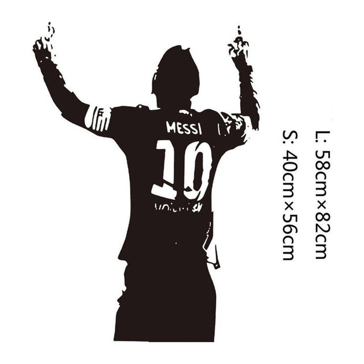 Wandaufkleber Fußballspieler von Charming Homem, wasserdicht und entfernbar, B/H: 40 x 56 cm - Bild 1