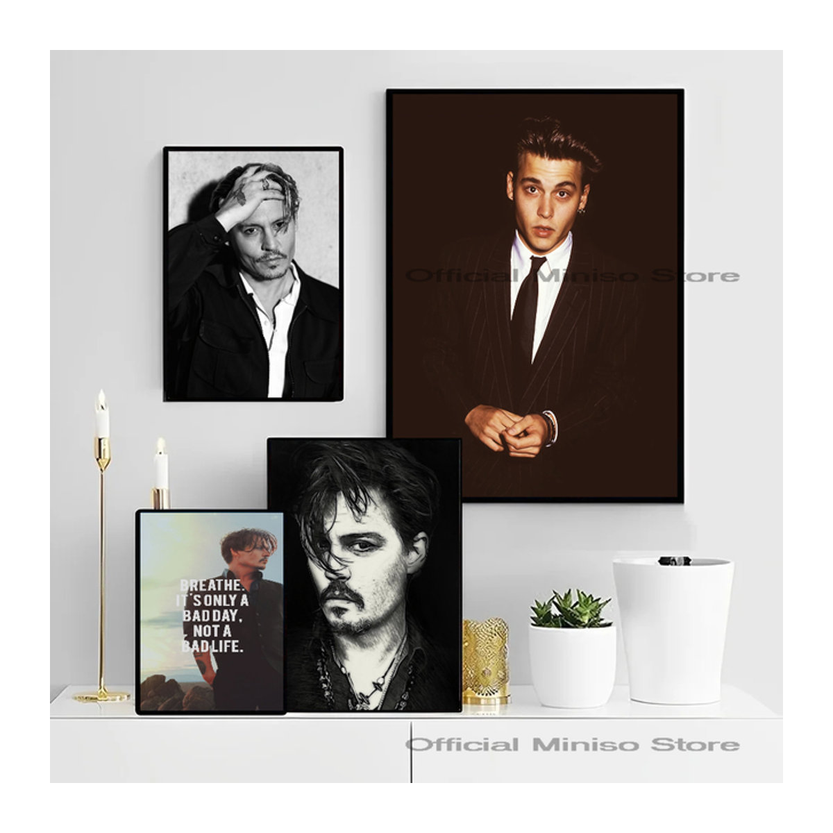 Wandaufkleber Jack Sparrow Johnny Depp Poster als wasserfester Papier Aufkleber für Bar und Zimmer in Mehrfarbig - Bild 1