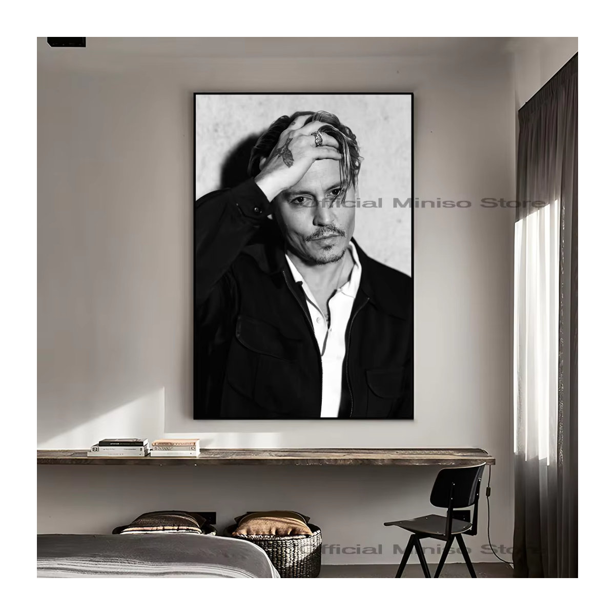Wandaufkleber Jack Sparrow Johnny Depp Poster als wasserfester Papier Aufkleber für Bar und Zimmer in Mehrfarbig - Bild 5