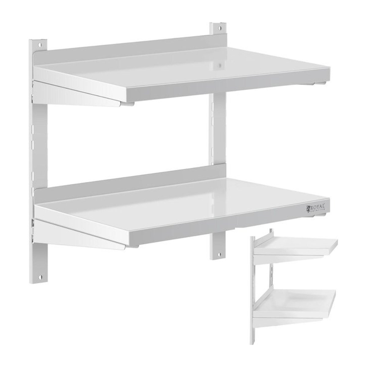 Wandhängendes Catering-Regal von The Royal Catering aus Edelstahl B: 60 cm, T: 40 cm - Bild 1