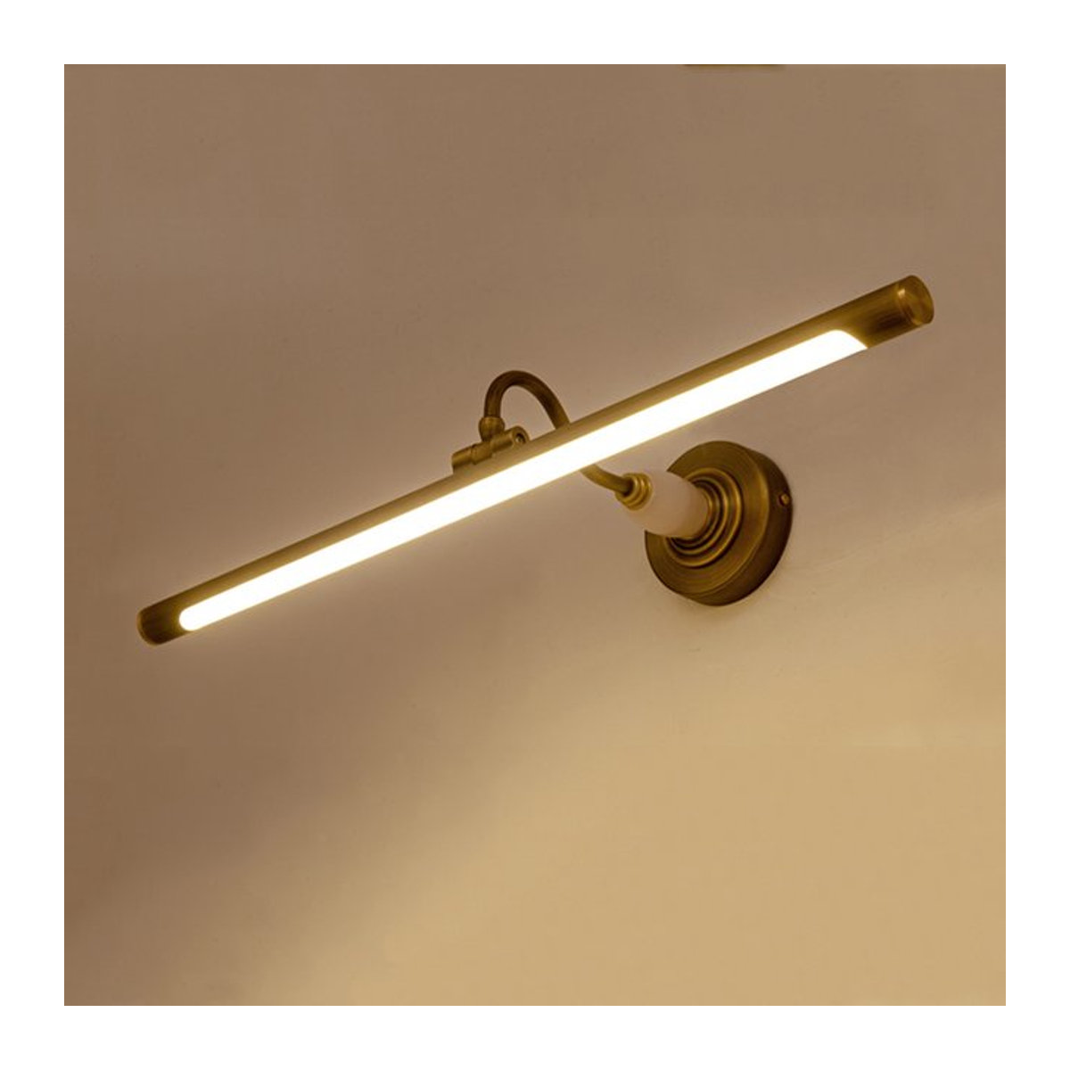 Wandleuchte wecus Vintage Kupfer Jade LED in Gold, 8W, Breite: 43 cm - Bild 1