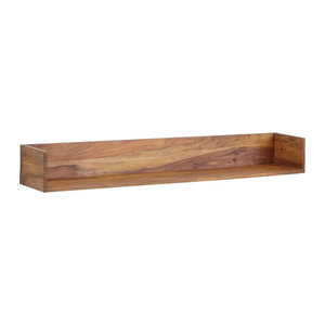 Wandregal Wohnling aus Massivholz in Braun B/H/T: 120 x 15 x 20 cm