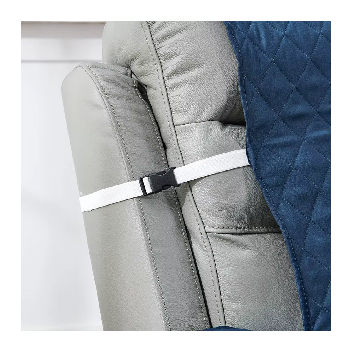 WANERQU Gesteppte Anti-Slip Sofa Abdeckung für 1-Sitzer Liege und Sessel als Haustier- und Möbelschutz - Bild 3