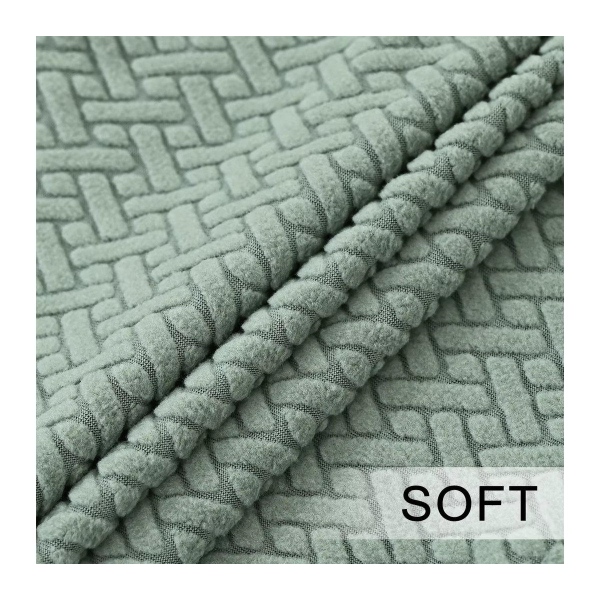 WANERQU Jacquard Stuhlbezug Stretch XL mit langer Rückenlehne für Esszimmerstühle in Schwarz und Grün - Bild 3