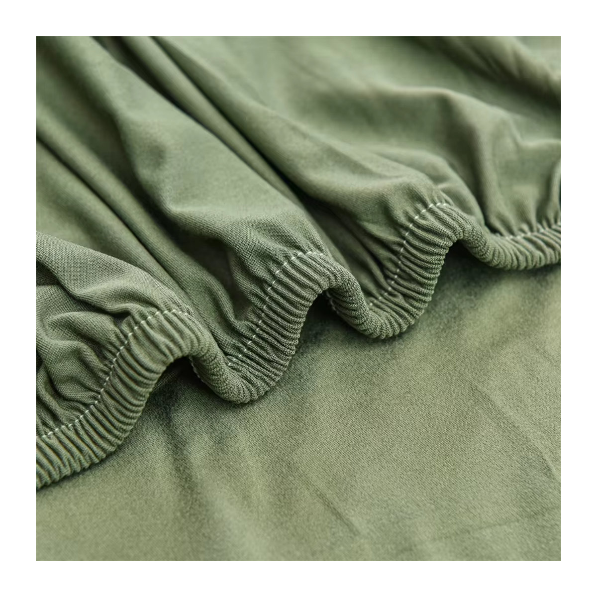 WANERQU Spandex Sesselbezug in Grün, abnehmbarer und waschbarer Schonbezug für Armlehnstühle und Sofas - Bild 4