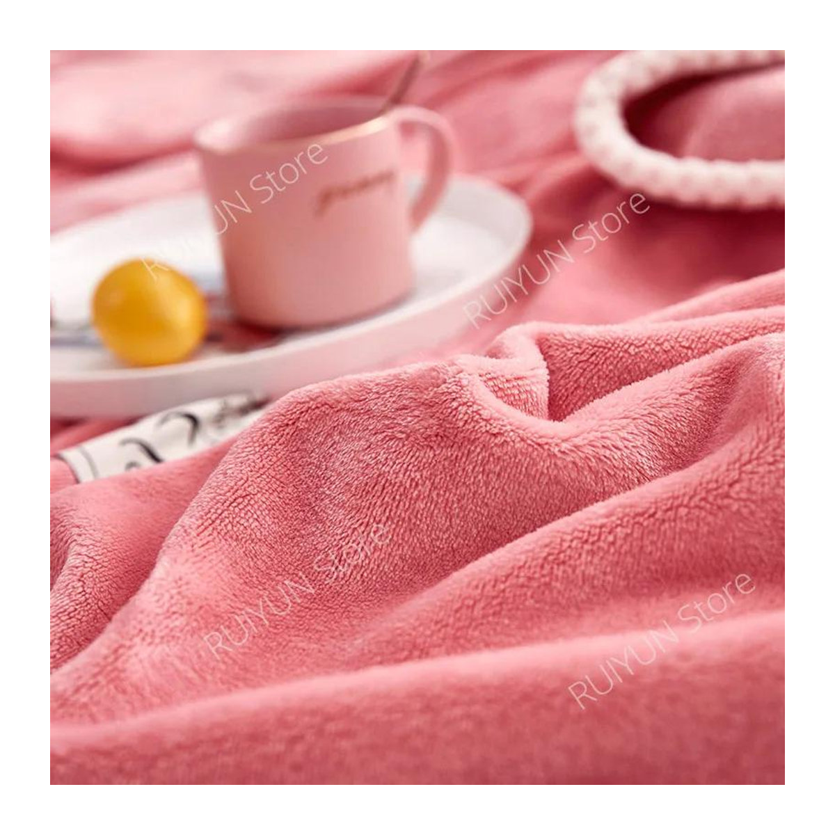 Warme Flanell Winterdecke von Your Warm Home als bequeme Schlafdecke und Reisedecke, B/B: 100 x 150 cm - Bild 1