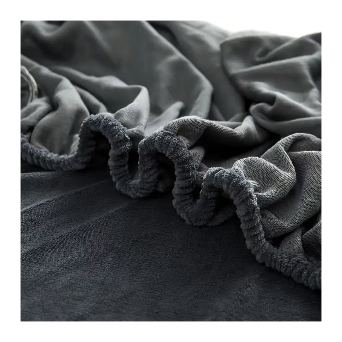 WASART Flanell Spannbettlaken mit Elastikband für King-Size-Doppelbetten, B/T: 140 x 200 cm - Bild 3