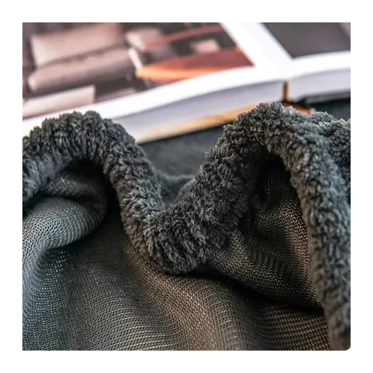 Wasart Winter Spannbettlaken aus warmem Plüsch und flauschigem Samt-Fleece für Doppelbetten in King Size - Bild 2
