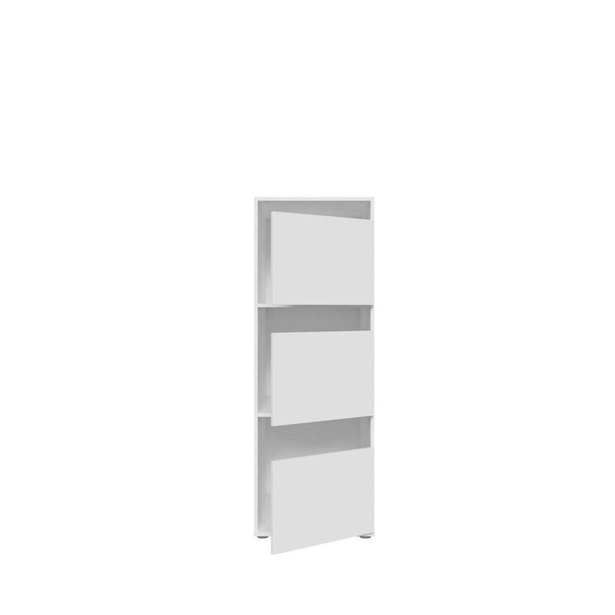 Washcab Wäscheschrank in Weiß aus Holzwerkstoff im klassischen und minimalistischen Design - Bild 1