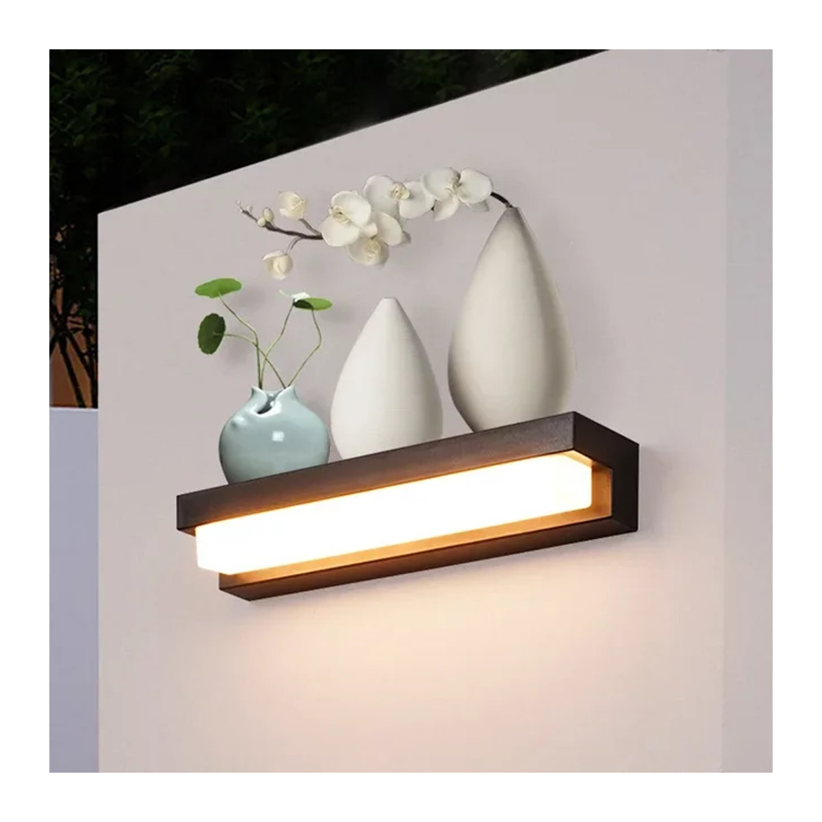 Wasserdichte LED Solar Außenleuchte für Garten und Balkon mit integriertem LED und dreifarbiger Beleuchtung - Bild 1
