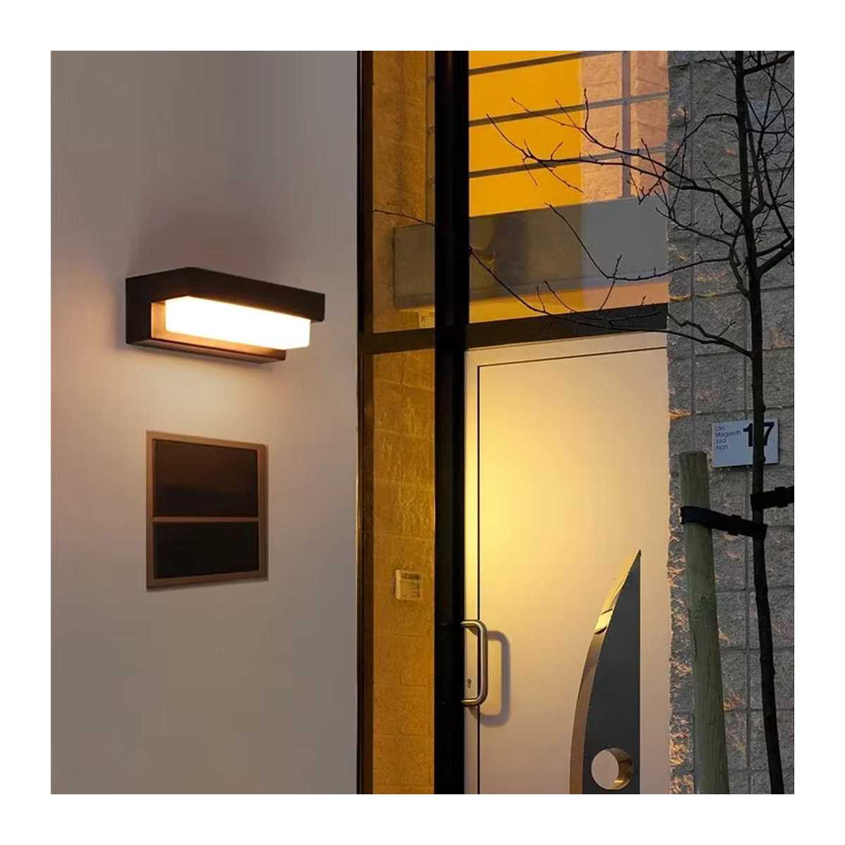 Wasserdichte LED Solar Außenleuchte für Garten und Balkon mit integriertem LED und dreifarbiger Beleuchtung - Bild 2