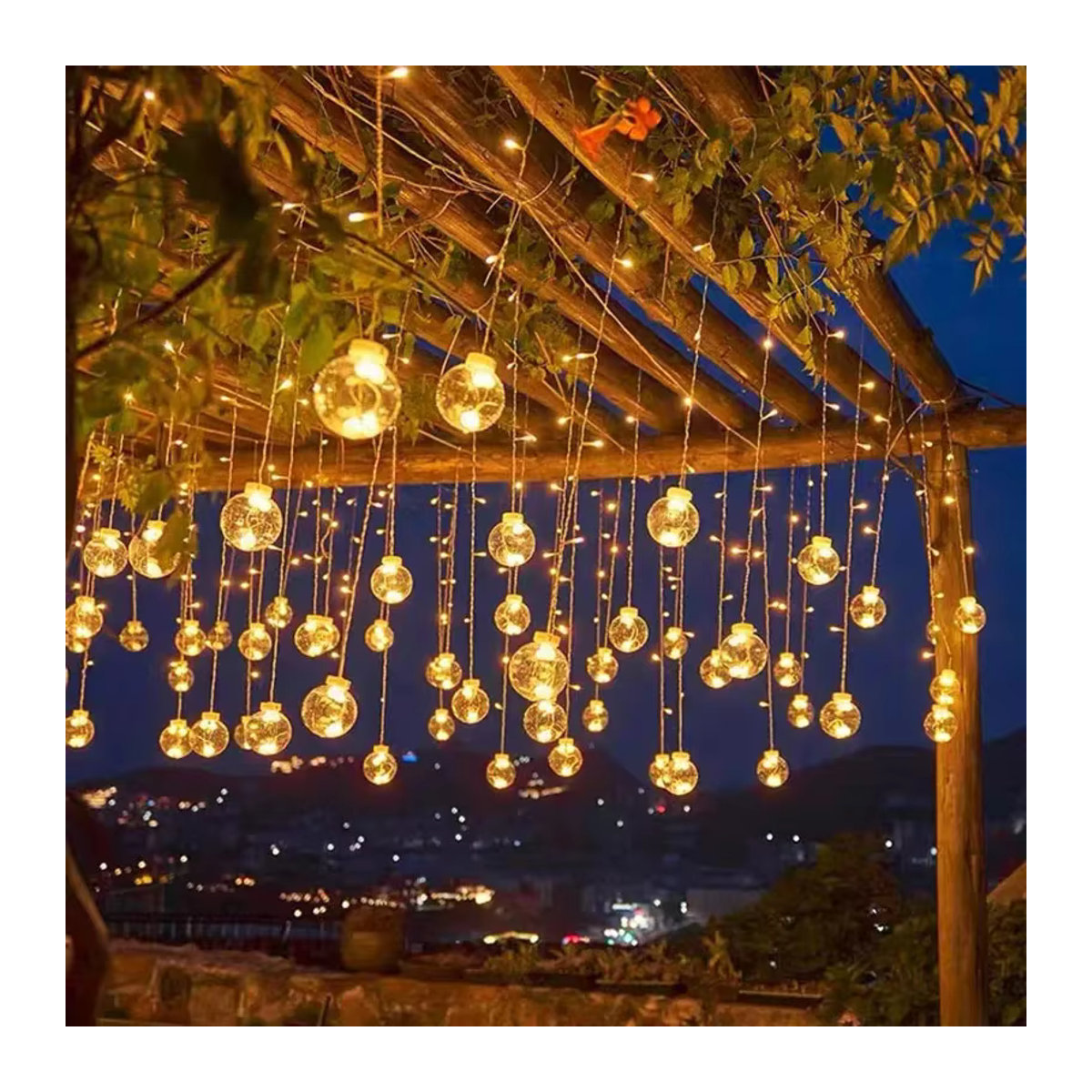 Wasserdichte LED Solar Lichterkette als Fee Girlande und Votiv Flaschen Lampe für die Garten Dekoration und Weihnachtsfeier - Bild 5