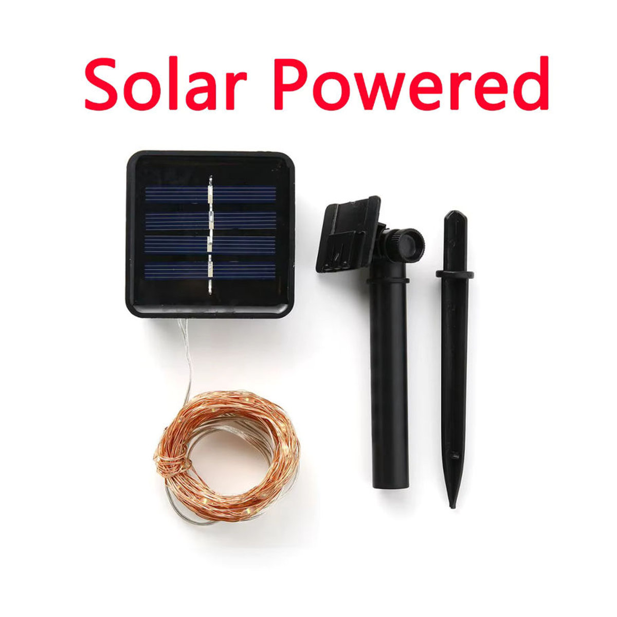 Wasserdichte Outdoor LED Solar Lichterkette mit 8 Modi für Garten, Terrasse und Dekoration - Bild 3