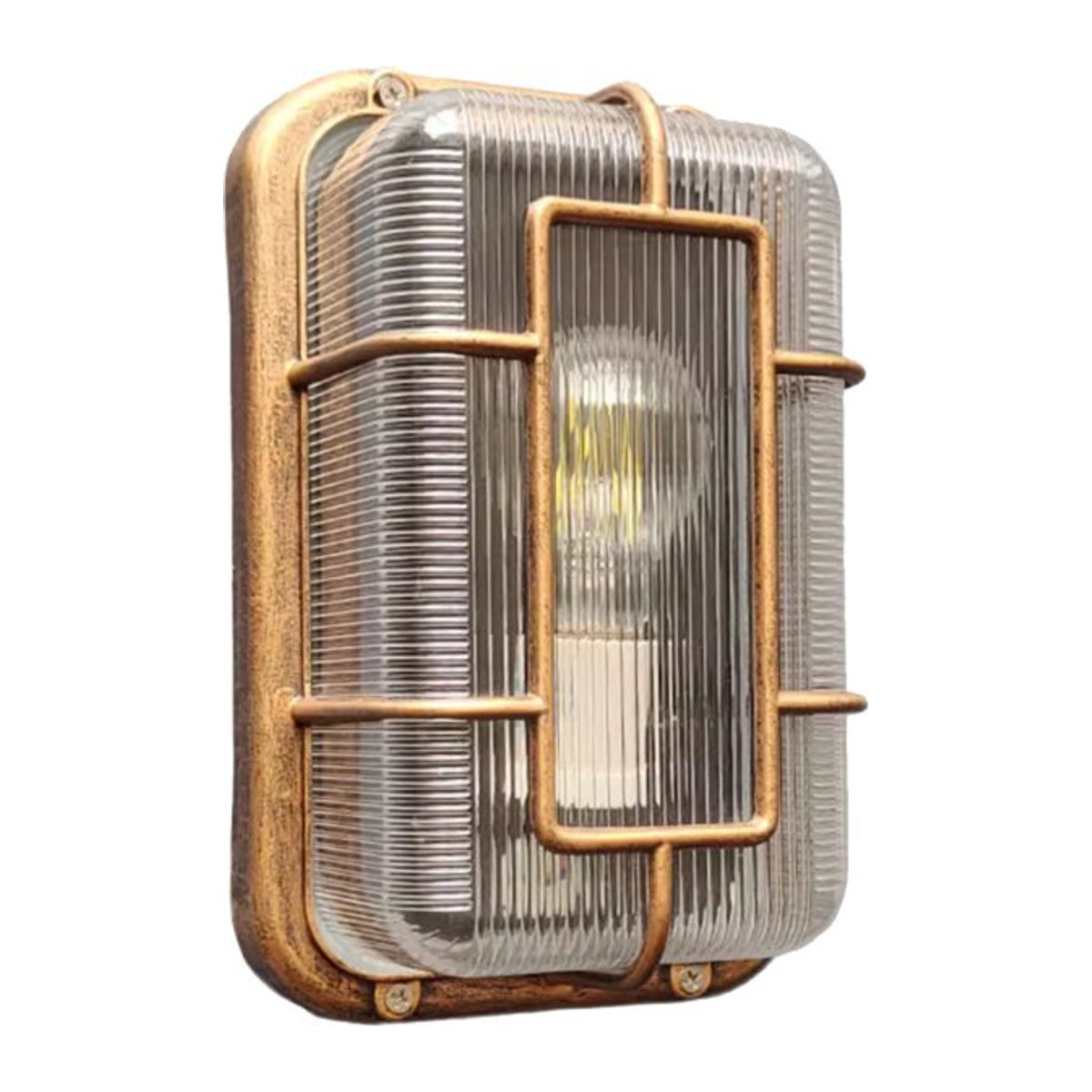 Wasserdichte Retro Deckenleuchte im Industrial Design von juhaw aus Glas mit E27 Fassung - Bild 1