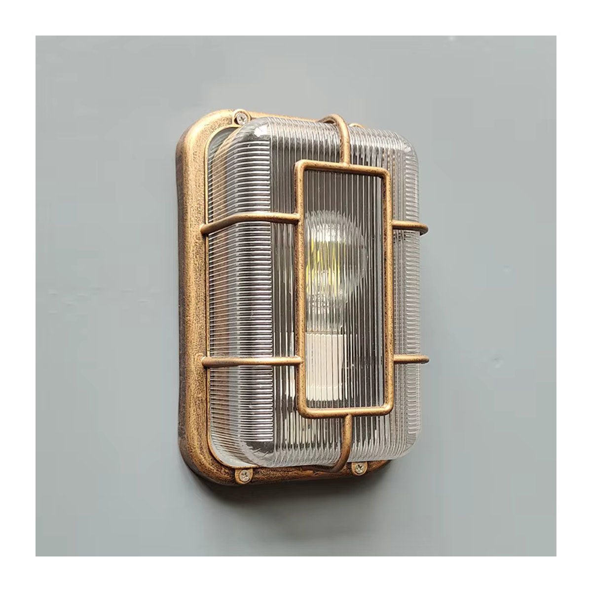 Wasserdichte Retro Deckenleuchte im Industrial Design von juhaw aus Glas mit E27 Fassung - Bild 4