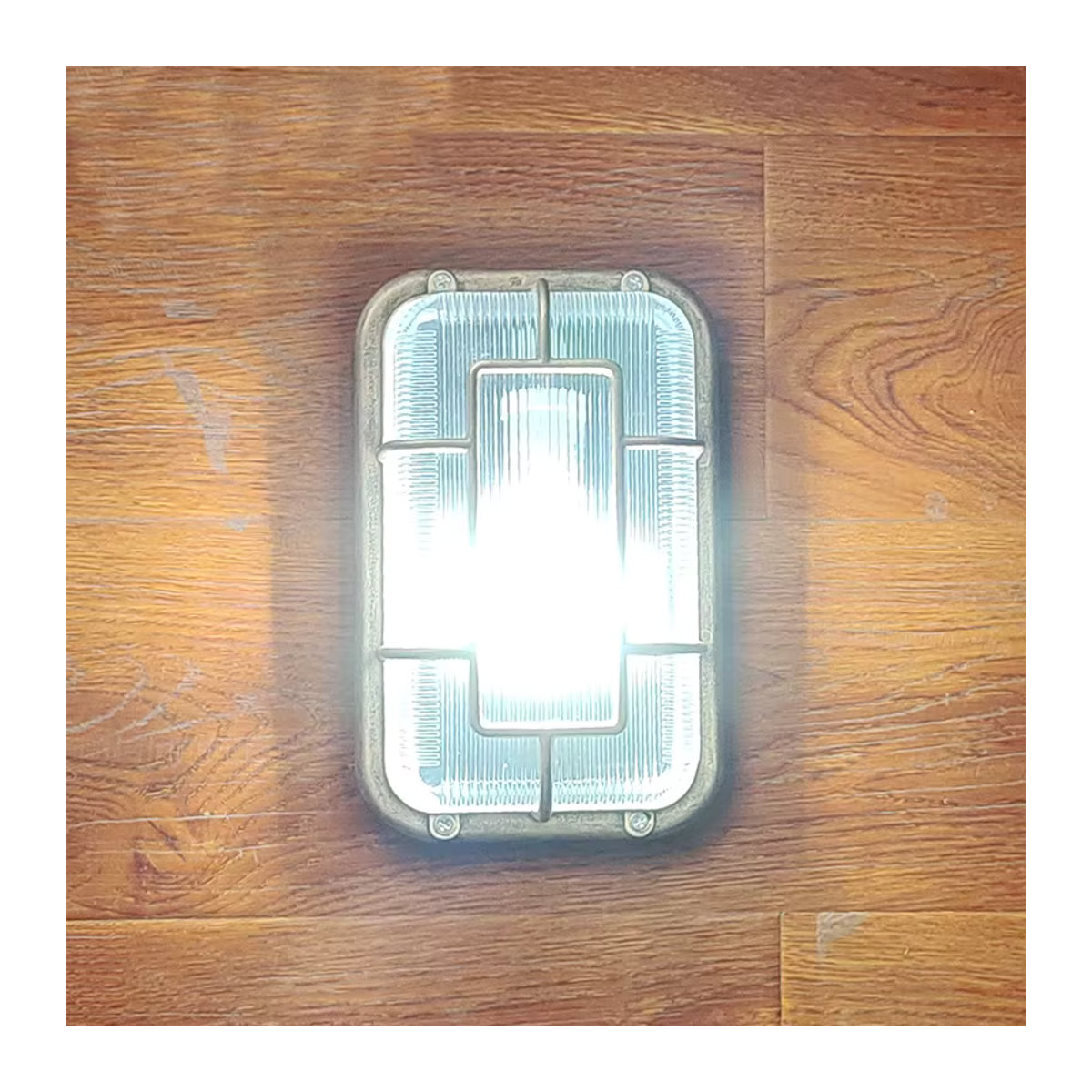 Wasserdichte Retro Deckenleuchte im Industrial Design von juhaw aus Glas mit E27 Fassung - Bild 5