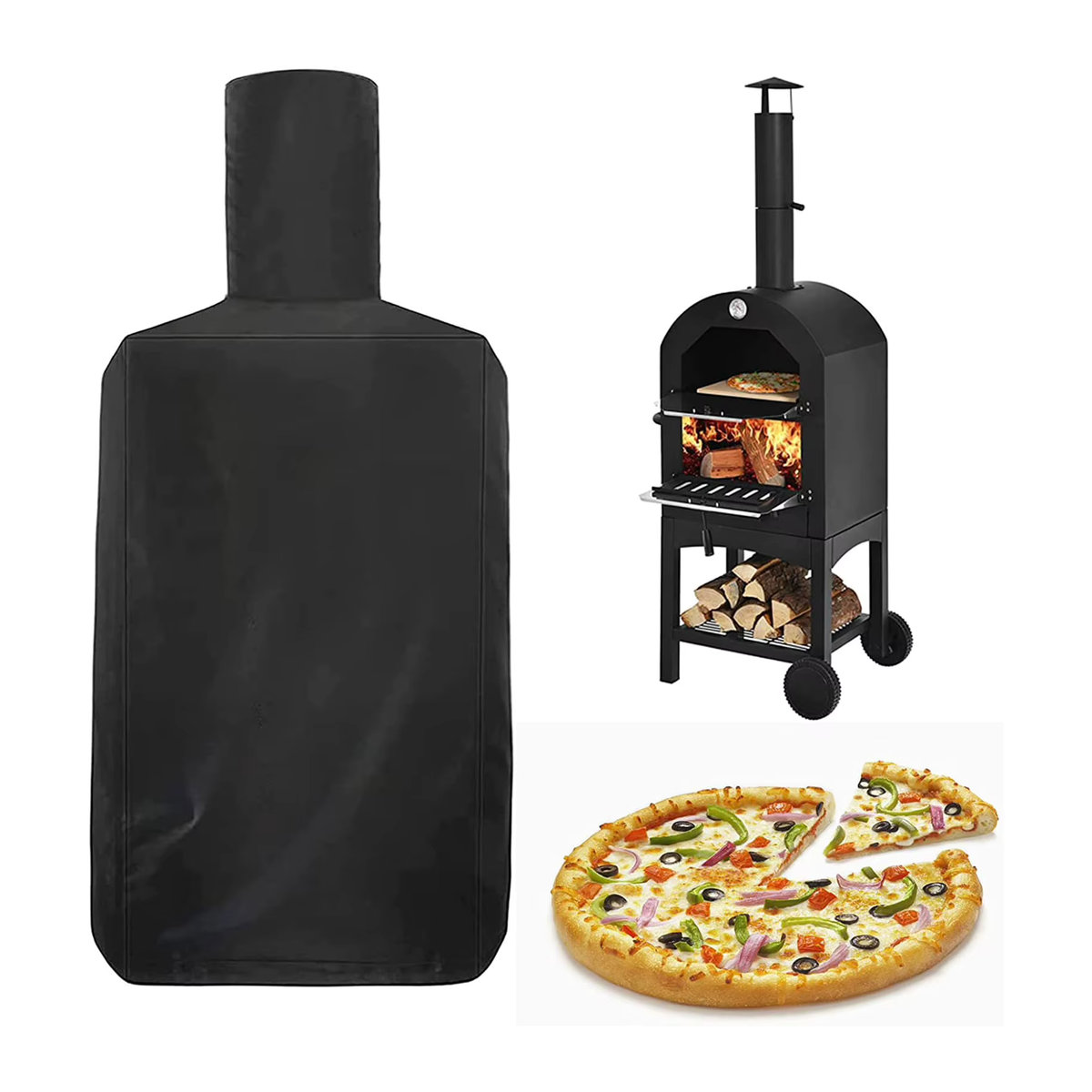 Wasserdichte Schutzhülle für Pizzaofen und Außenofen für Terrasse und Küche - Bild 4