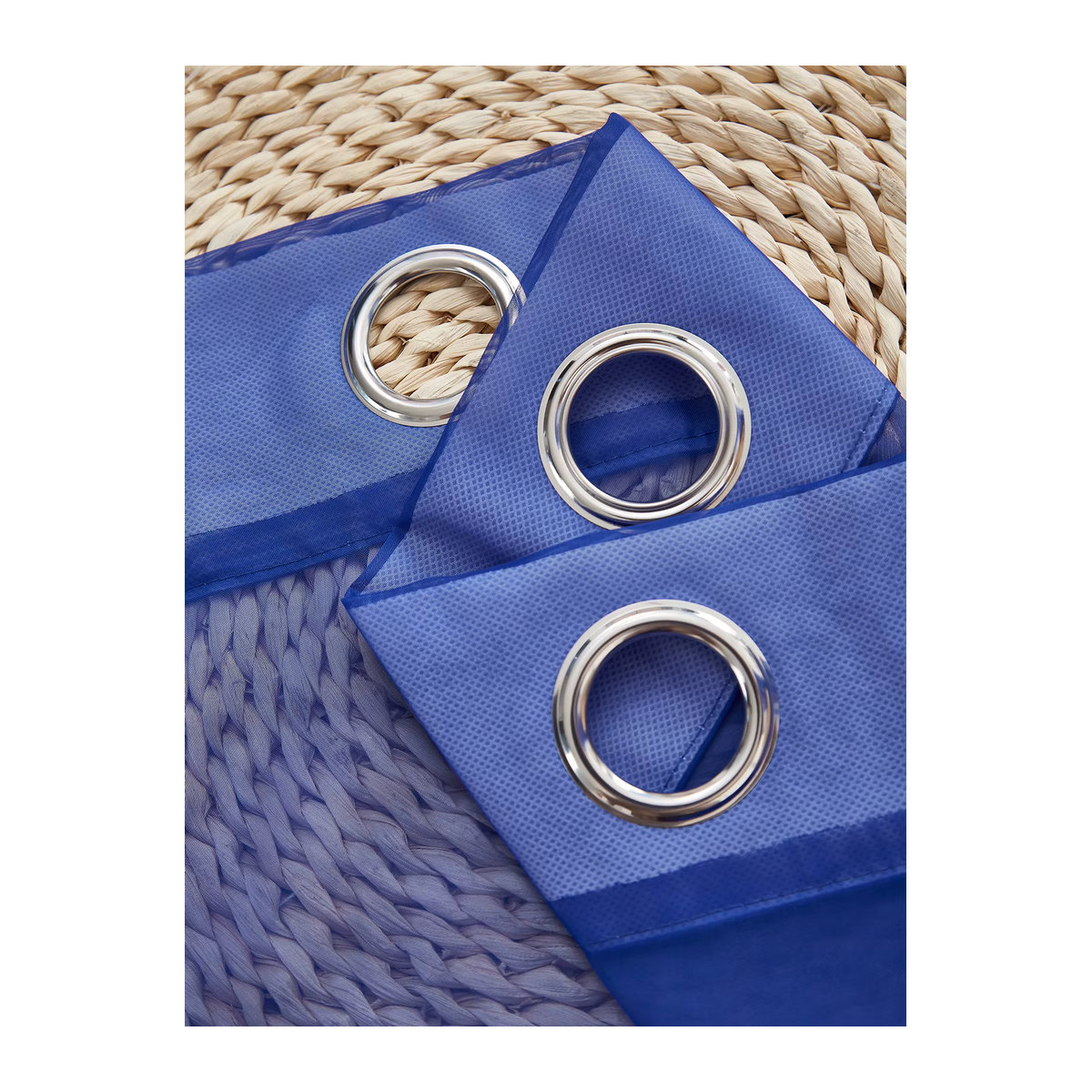 Wasserdichte transparente Vorhangpaneele in Marineblau für Wohnzimmer und Garten mit Tab Top für Privatsphäre und Dekoration - Bild 4