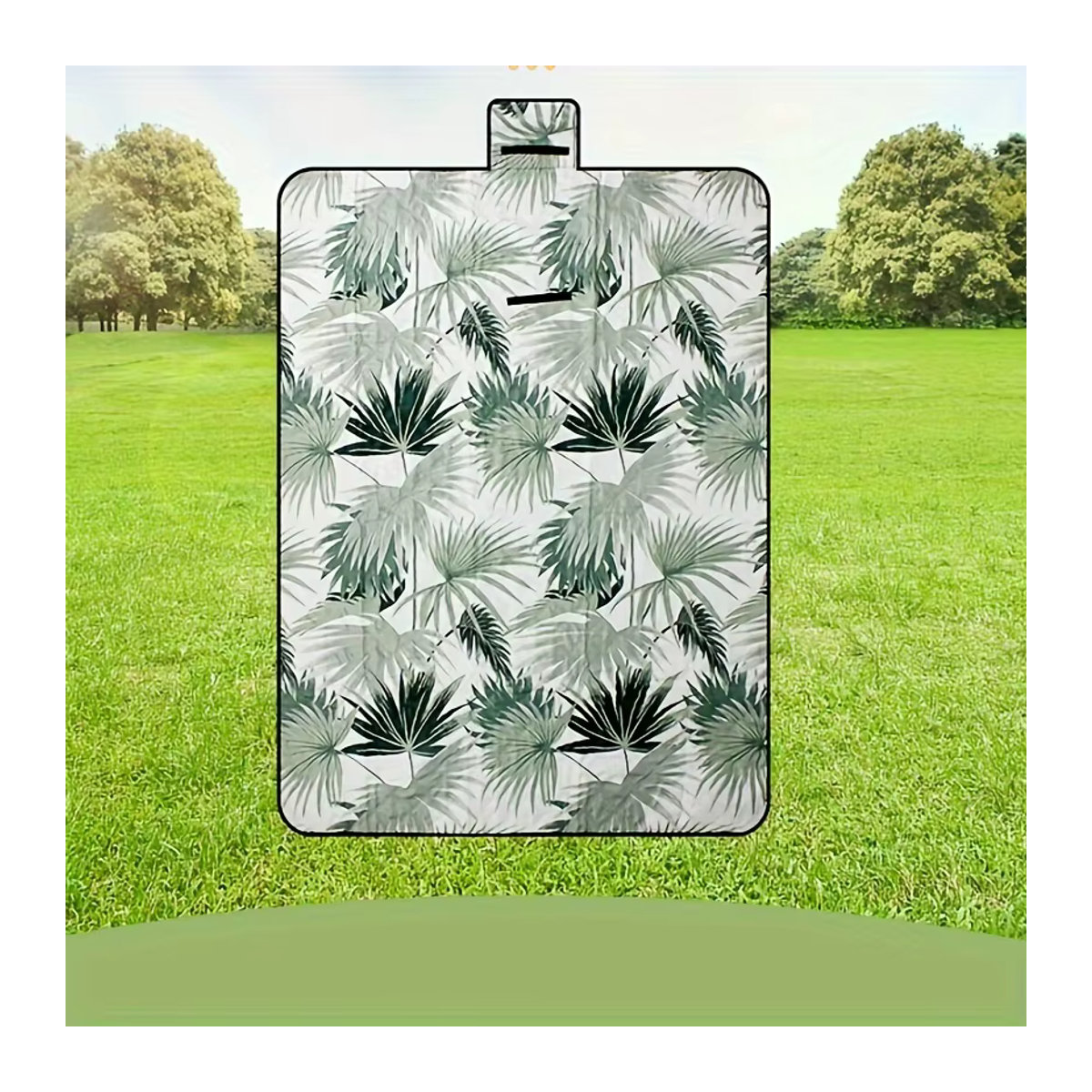 Wasserdichte und feuchtigkeitsbeständige Picknickmatte zum Faltbar-Mitnehmen für Camping und Strand - Bild 2