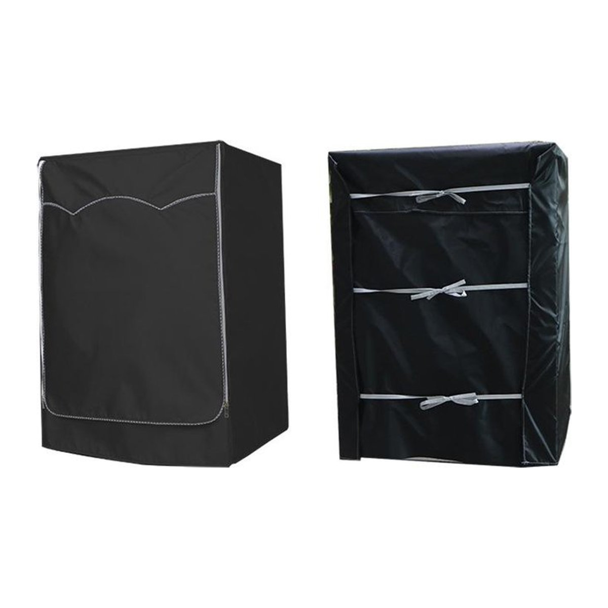 Wasserdichte Waschmaschinen-Abdeckung aus 210D Oxford-Stoff als Sonnenschutz und Staubschutz für Frontlader, B/T/H: 60 x 65 x 85 cm - Bild 1