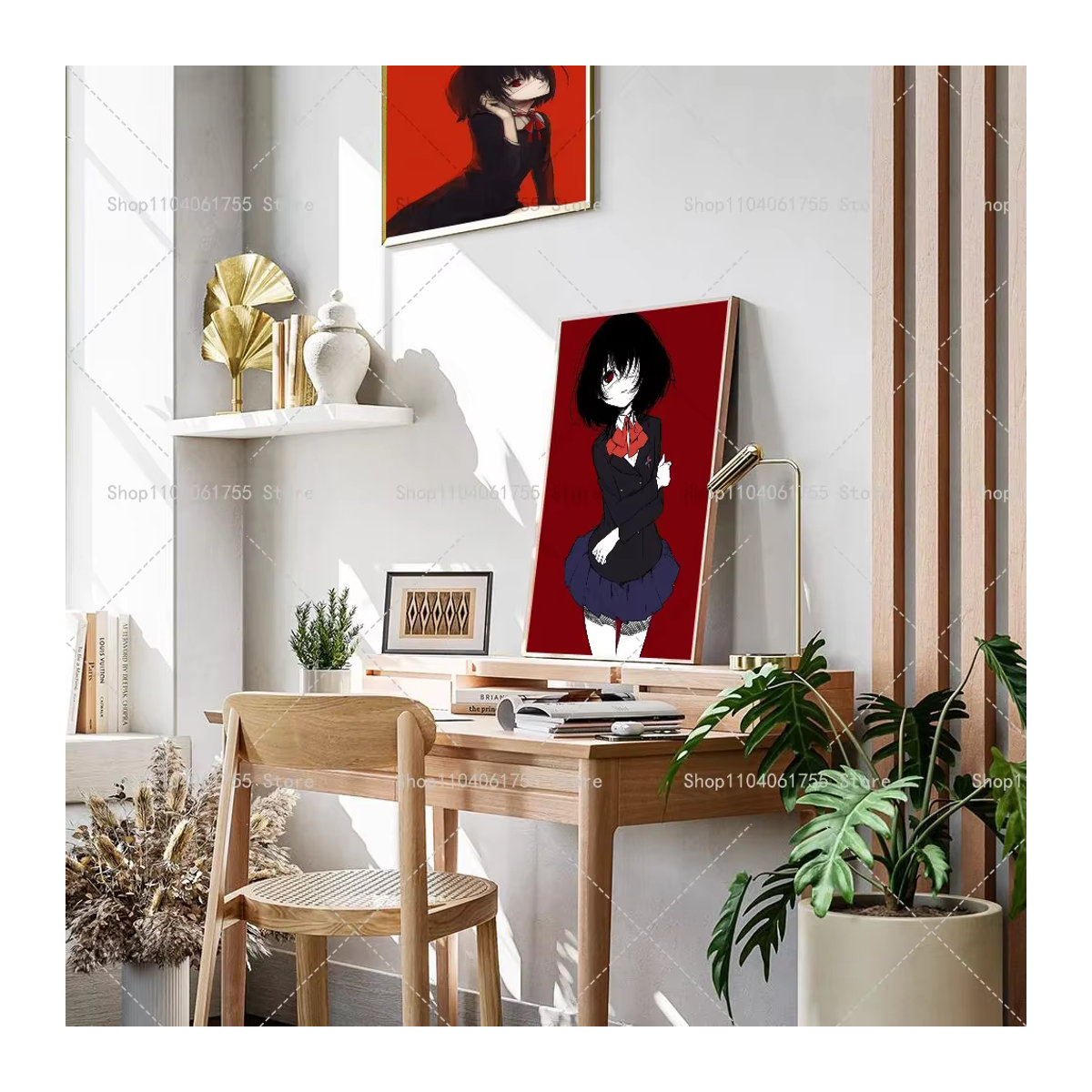 Wasserdichter Japanischer Horror Anime Wandaufkleber als selbstklebendes Poster zur Dekoration von Kaffeehaus, Bar oder Zimmer - Bild 4