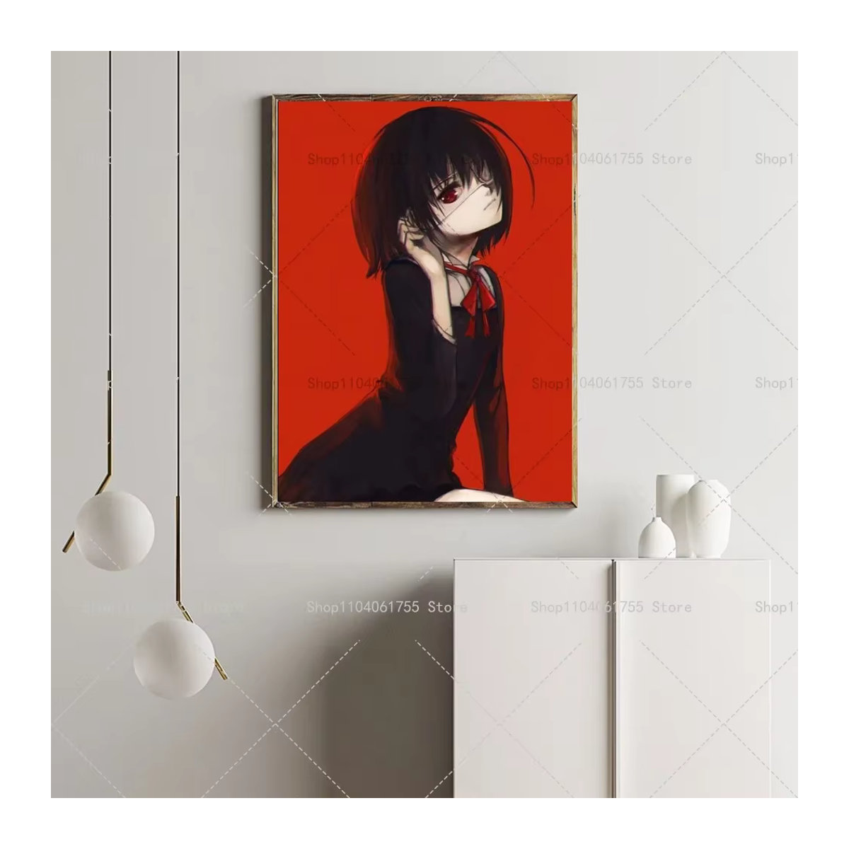 Wasserdichter Japanischer Horror Anime Wandaufkleber als selbstklebendes Poster zur Dekoration von Kaffeehaus, Bar oder Zimmer - Bild 5