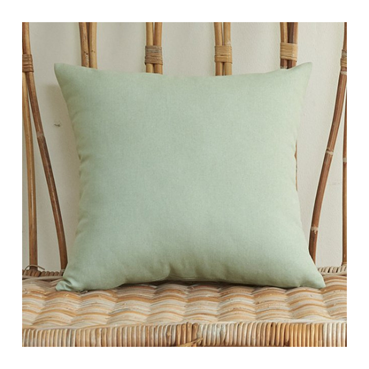 Wasserdichter quadratischer Kissenbezug von CANIRICA in Grün für Sofa und Außenbereich - Bild 1