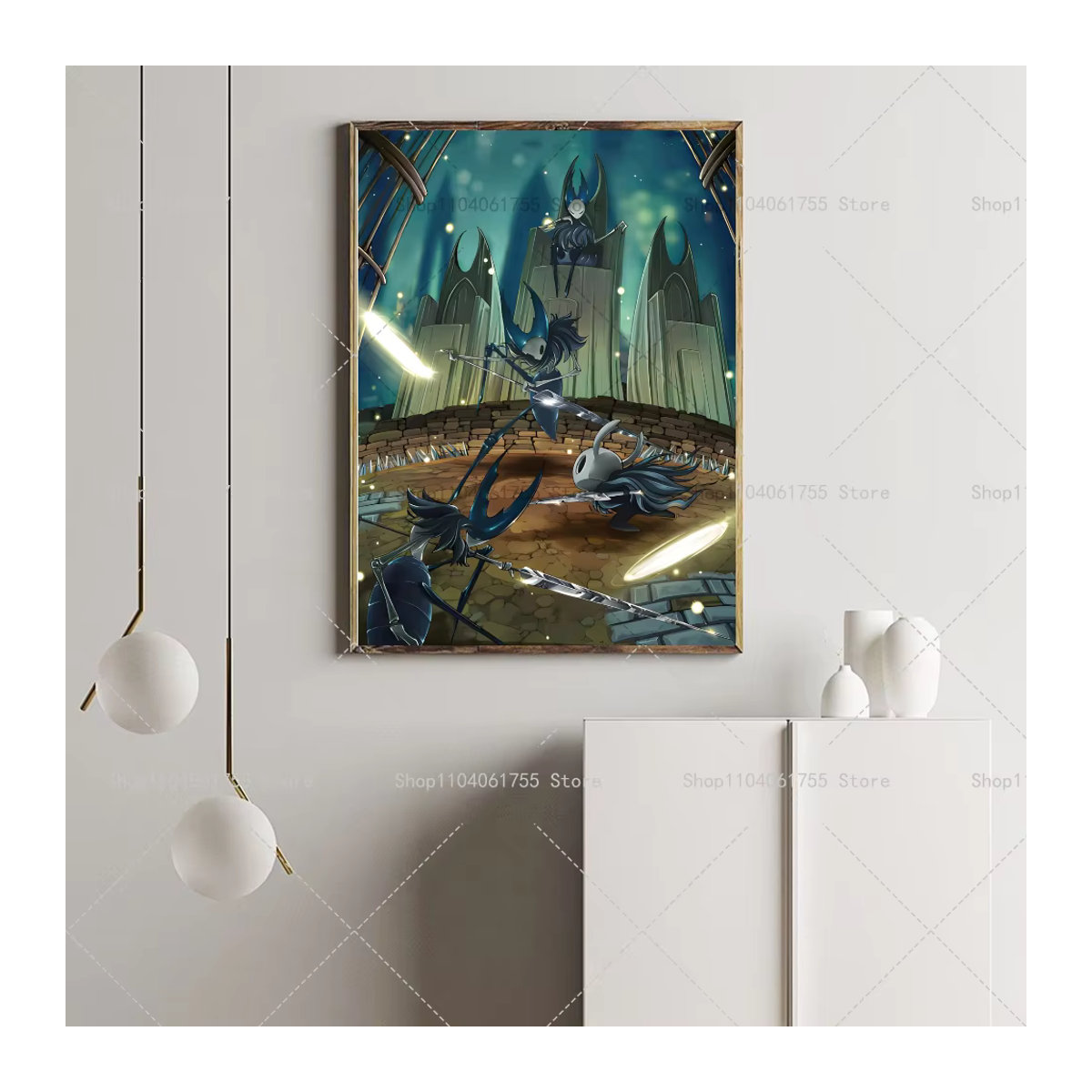 Wasserdichter selbstklebender Wandaufkleber Ritter Motiv als Poster zur Dekoration für Kaffeehaus, Bar oder Zimmer - Bild 5