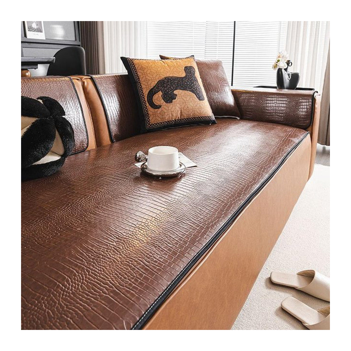 Wasserdichter Sofabezug im nordischen Stil für Kombi-Sofas von Pujiang Longwang Heimtextilien Co., Ltd. - Bild 1