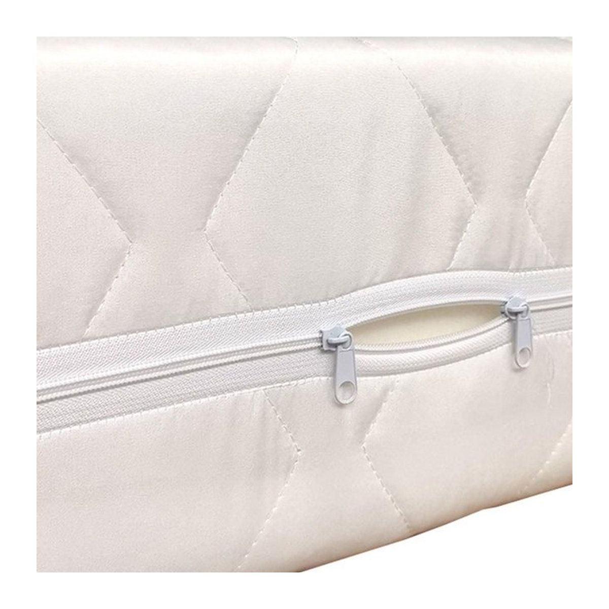 Wasserdichter und hypoallergener Matratzenbezug in Weiß mit Reißverschluss, B/T/H: 160 x 200 x 20 cm - Bild 1