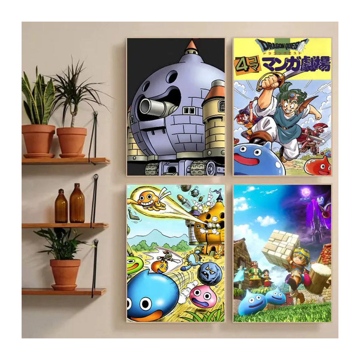 Wasserdichter Wandkunstdruck Rocket Slime aus Dragon Quest als rechteckiger Poster Aufkleber in Mehrfarbig für deine Heimdekoration - Bild 1