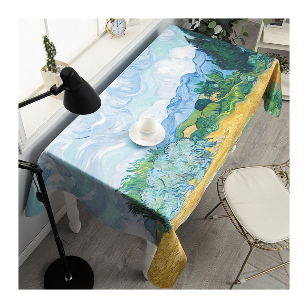 Wasserfeste Tischdecke mit Van Gogh Ölgemälde Motiv von A Family Of Home Textiles, Bunt, B/H: 40 x 70 cm - Bild 2
